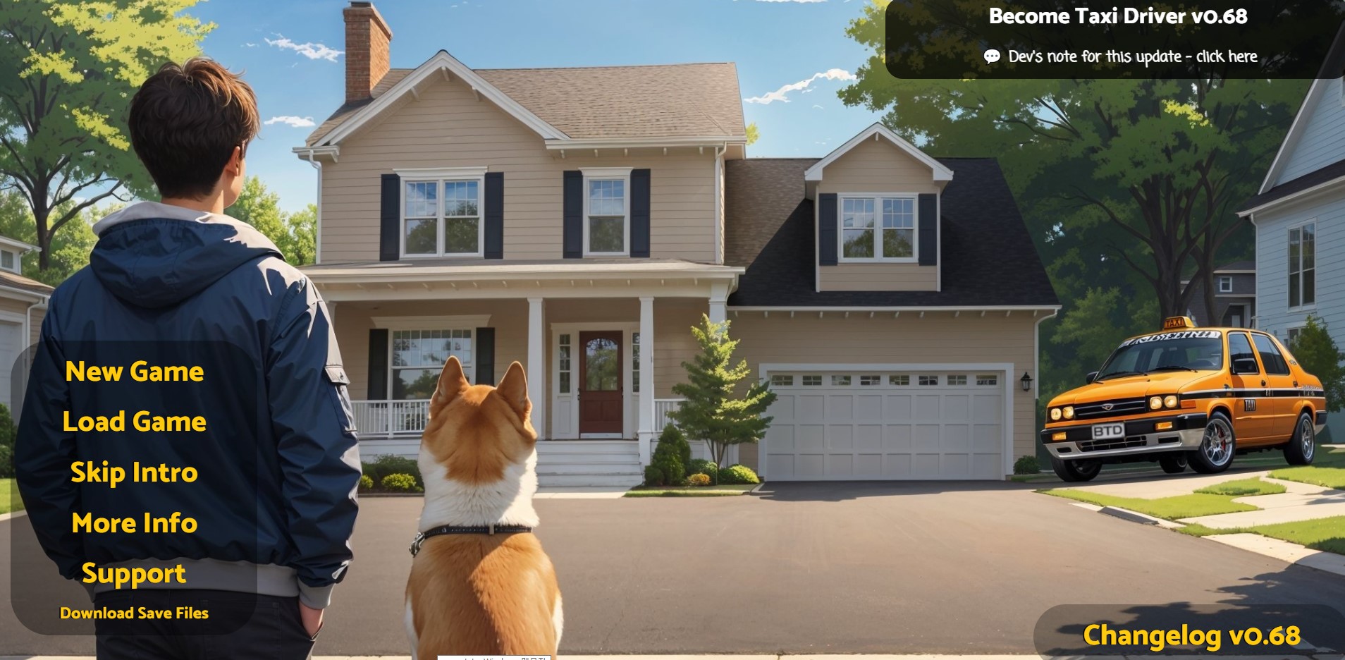 [0419]번역 업뎃 [HTML]Become Taxi Driver v0.68 세이브 첨부