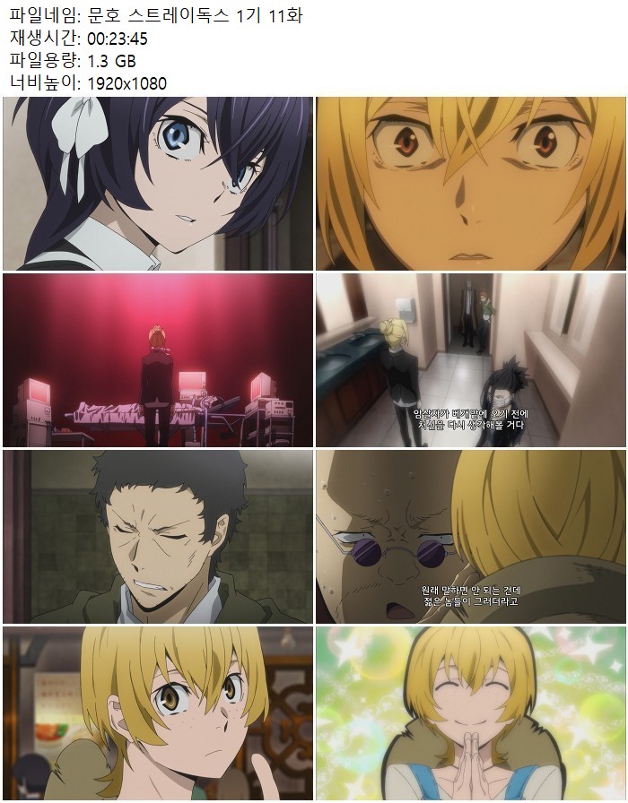 문호 스트레이독스 1기 11화