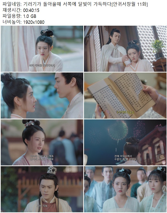 기러기가 돌아올때 서쪽에 달빛이 가득하다[안귀서창월 11화]