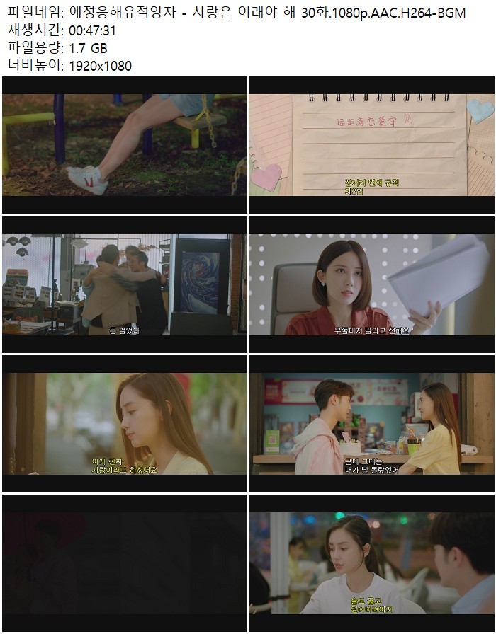 애정응해유적양자 - 사랑은 이래야 해 30화.1080p.AAC.H264-BGM