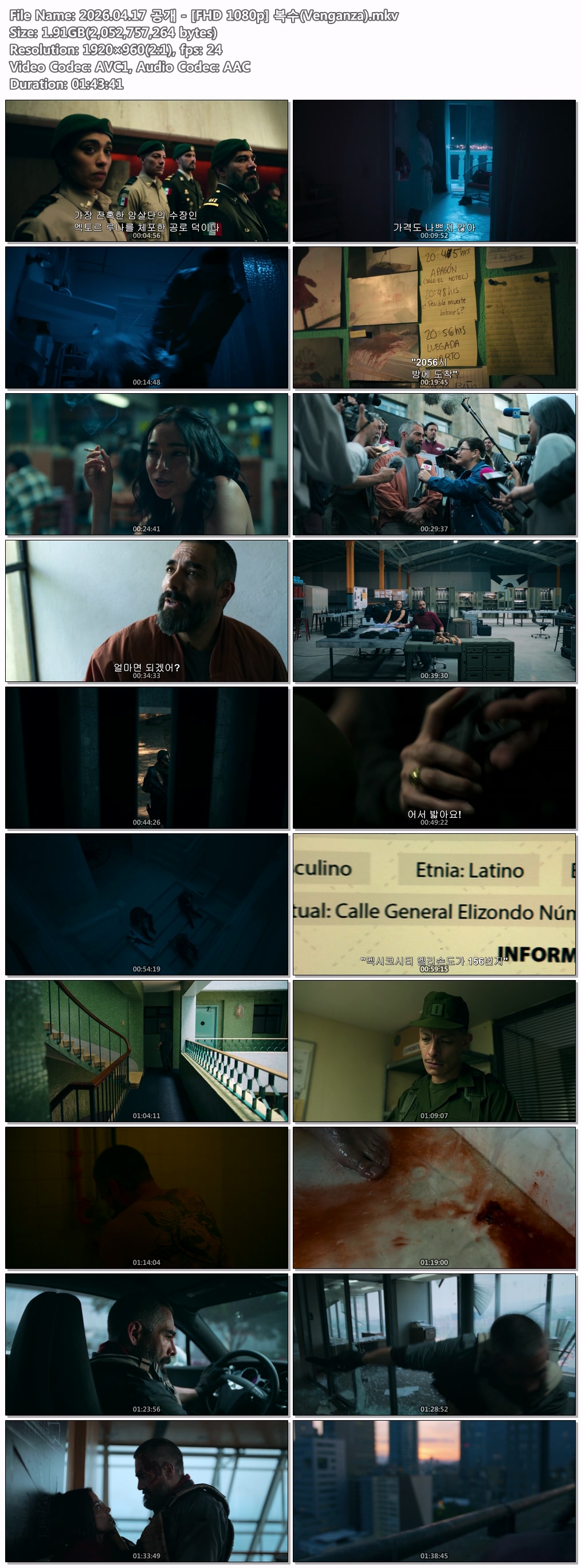 2026.04.17 공개 - [FHD 1080p] 복수(Venganza)