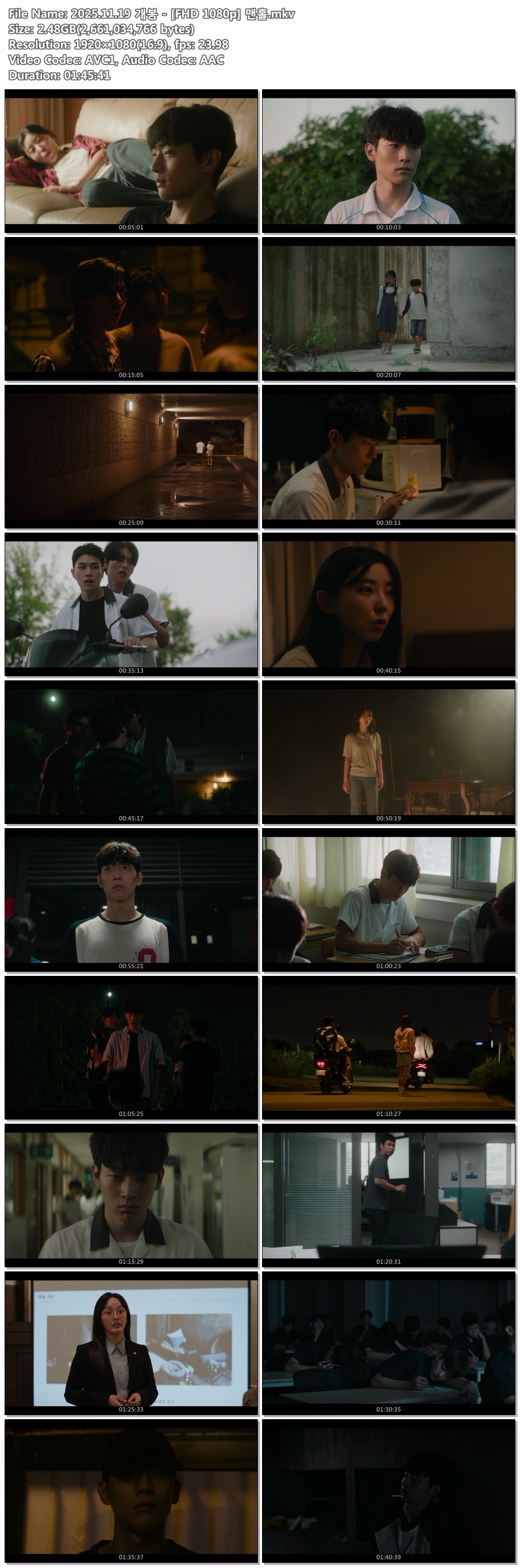 2025.11.19 개봉 - [FHD 1080p] 맨홀