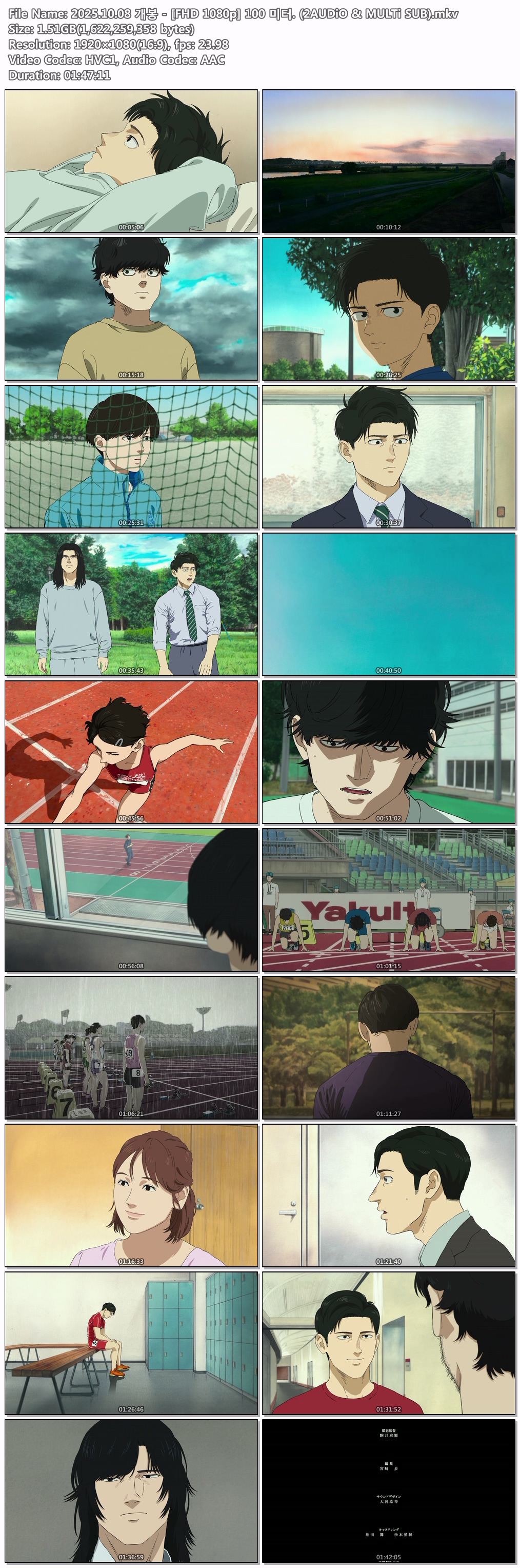 2025.10.08 개봉 - [FHD 1080p] 100 미터. (2AUDiO & MULTi SUB)