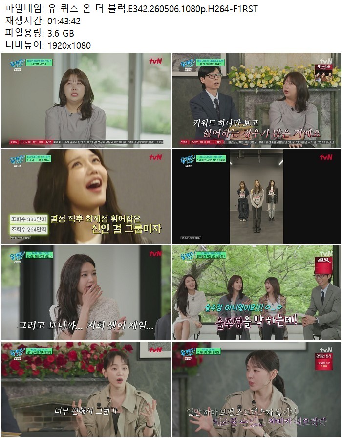 유 퀴즈 온 더 블럭.E342.260506.1080p.H264