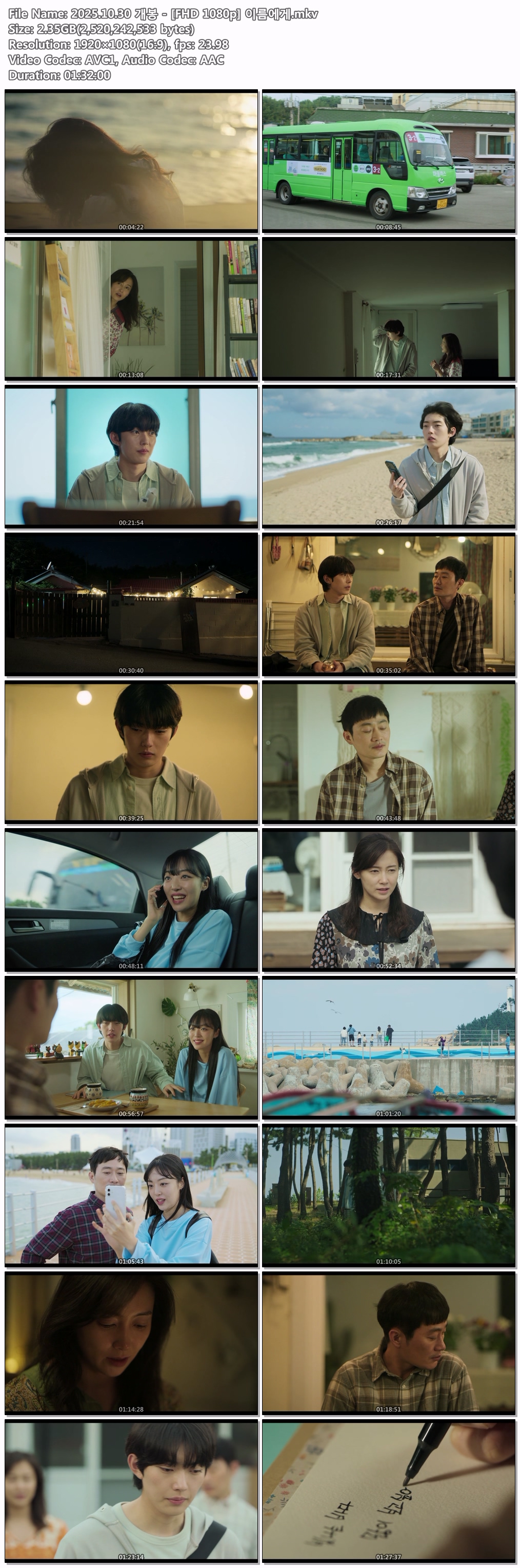 2025.10.30 개봉 - [FHD 1080p] 이름에게