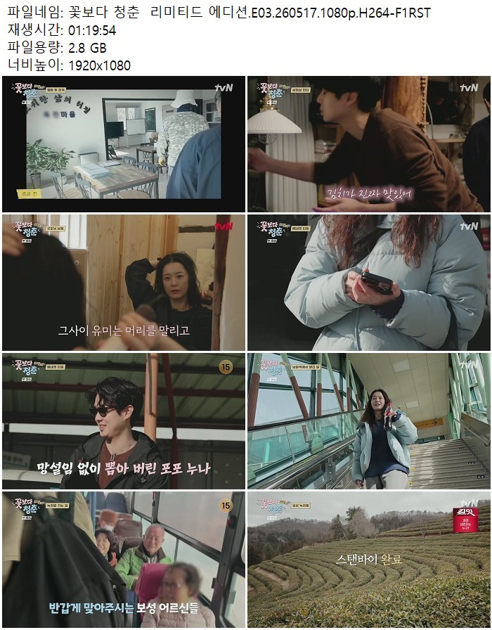 꽃보다 청춘  리미티드 에디션.E03.260517.1080p.H264