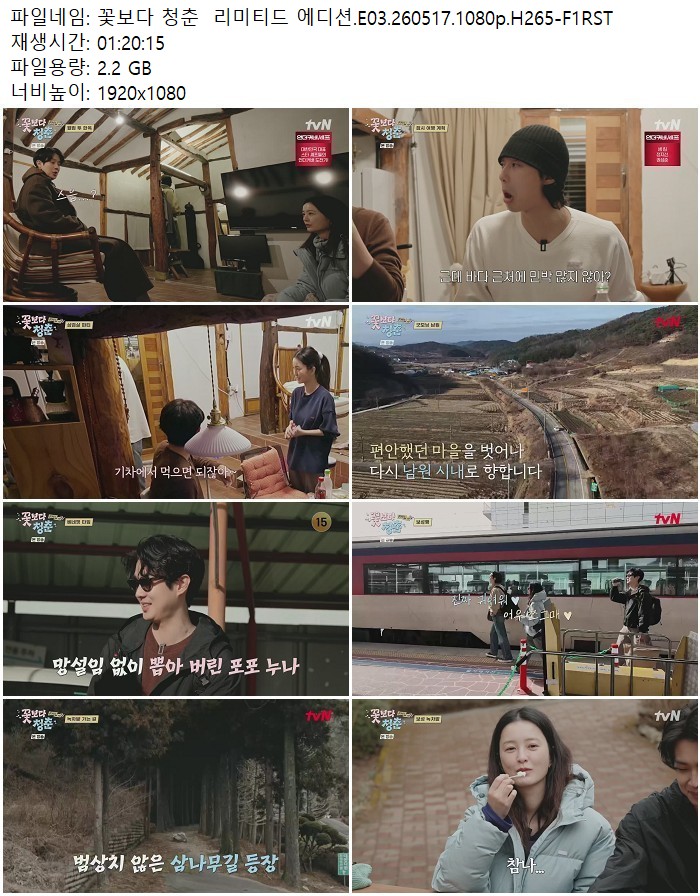 꽃보다 청춘  리미티드 에디션.E03.260517.1080p.H265