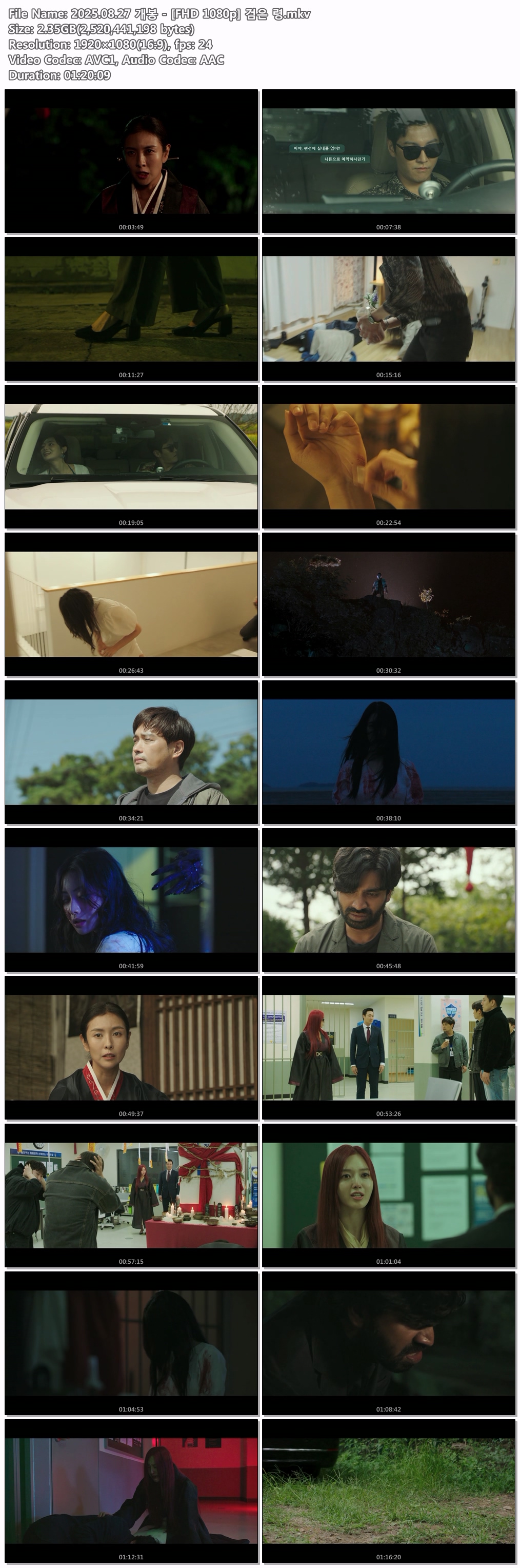 2025.08.27 개봉 - [FHD 1080p] 검은 령