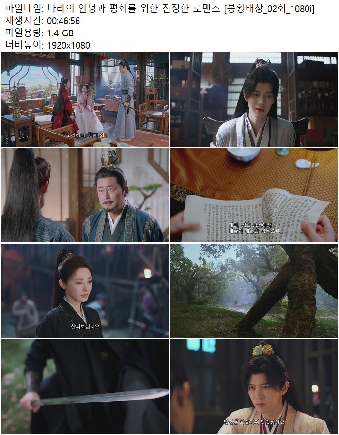 나라의 안녕과 평화를 위한 진정한 로맨스 [봉황태상_02회_1080i]