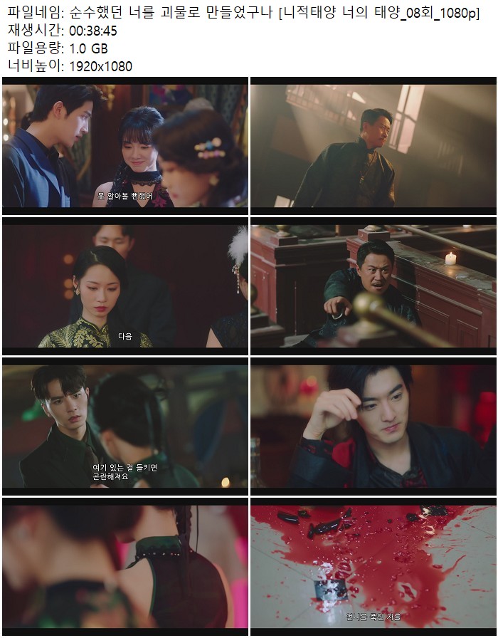 순수했던 너를 괴물로 만들었구나 [니적태양 너의 태양_08회_1080p]