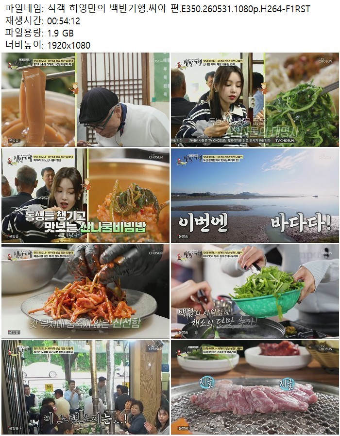 식객 허영만의 백반기행.씨야 편.E350.260531.1080p.H264