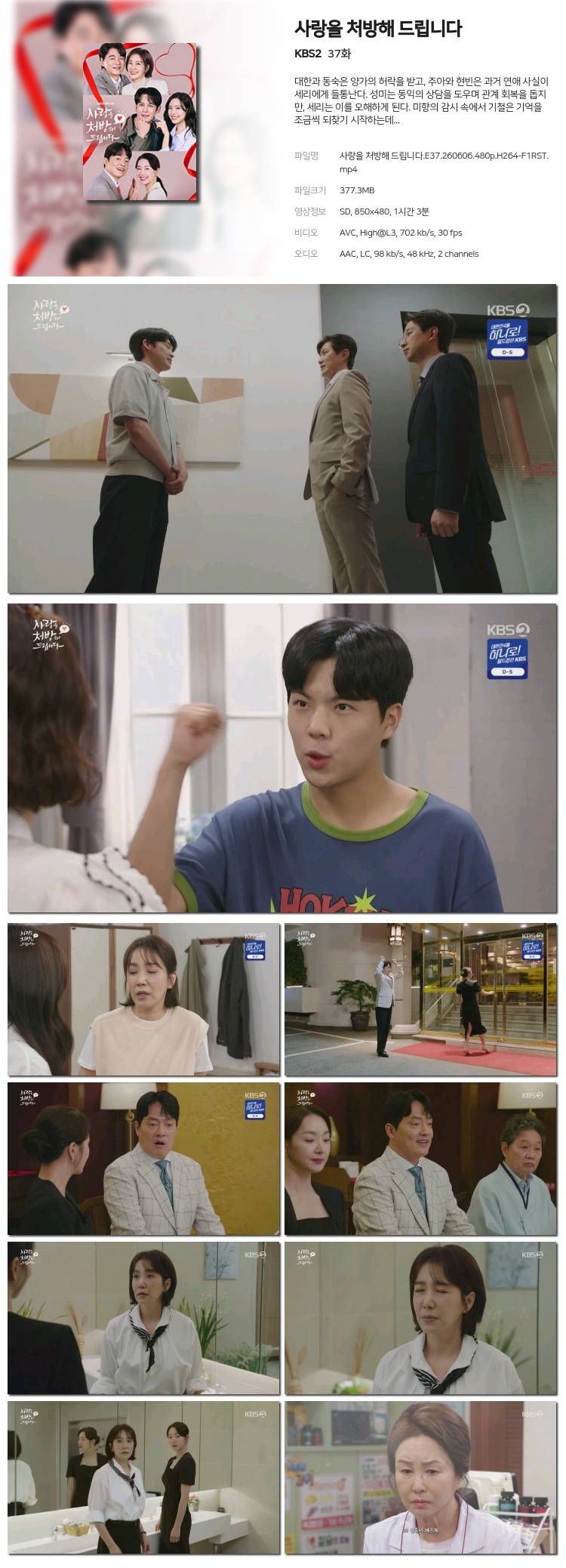 사랑을 처방해 드립니다 37회 260606