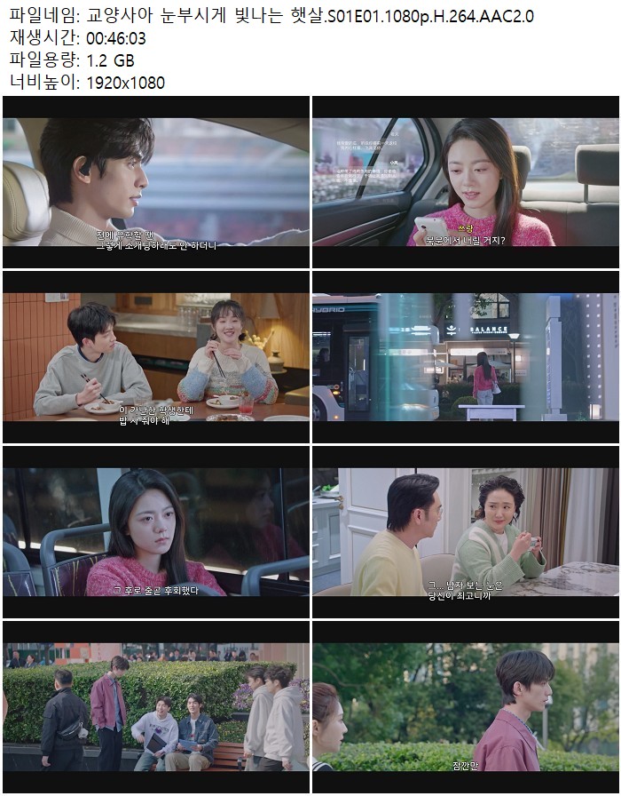 교양사아 눈부시게 빛나는 햇살.S01E01.1080p.H.264.AAC2.0