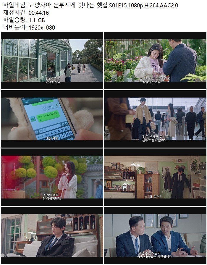 교양사아 눈부시게 빛나는 햇살.S01E15.1080p.H.264.AAC2.0