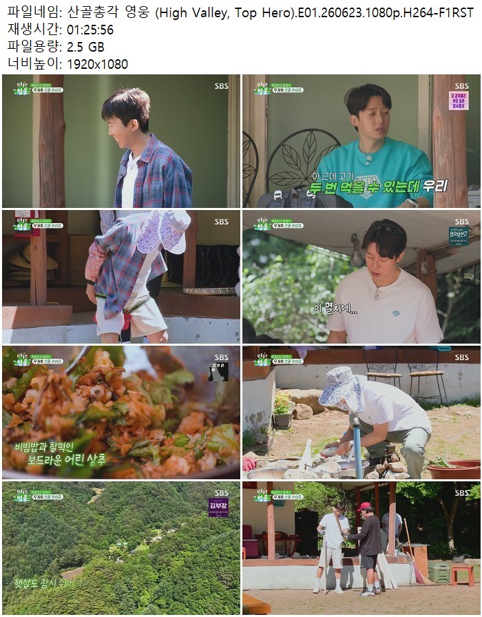 산골총각 영웅 (High Valley, Top Hero).E01.260623.1080p.H264