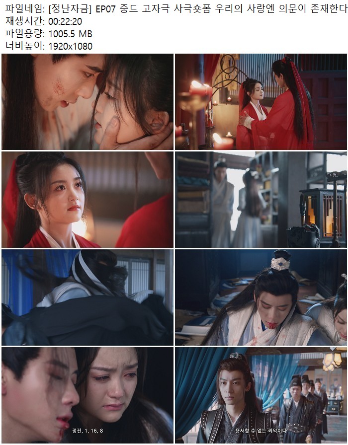 [정난자금] EP07 중드 고자극 사극숏폼 우리의 사랑엔 의문이 존재..