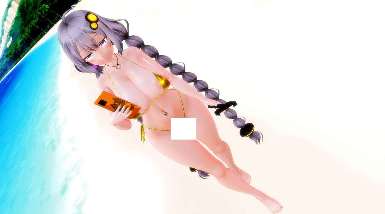 해변에서 만난 거유 비키니 그녀