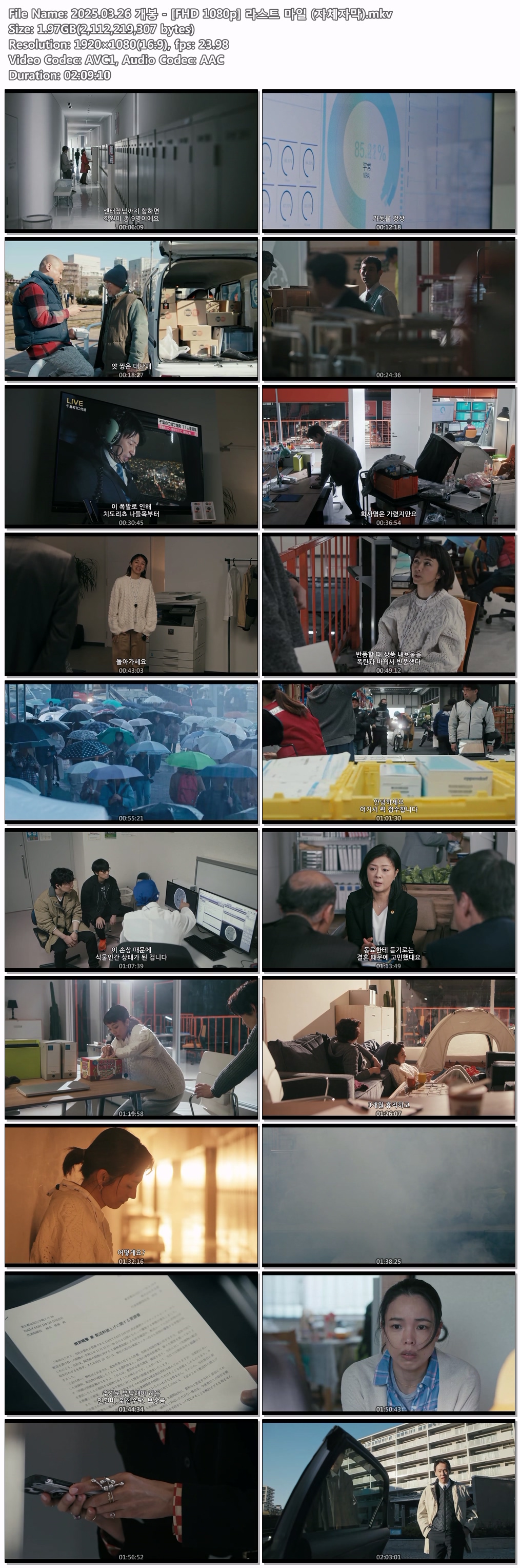 2025.03.26 개봉 - [FHD 1080p] 라스트 마일 (자체자막)
