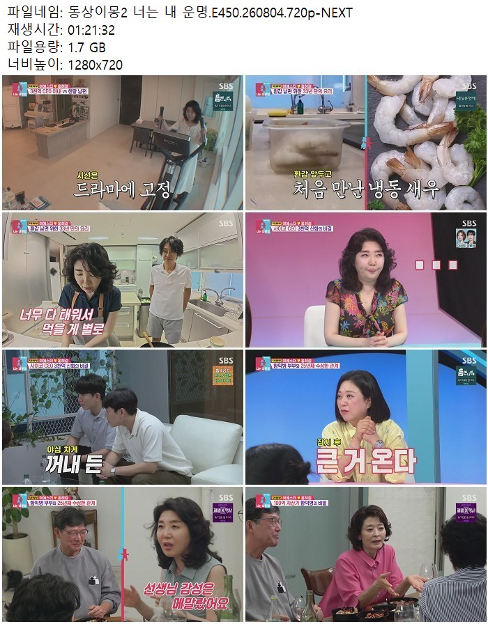 동상이몽2 너는 내 운명.E450.260804.720p-NEXT