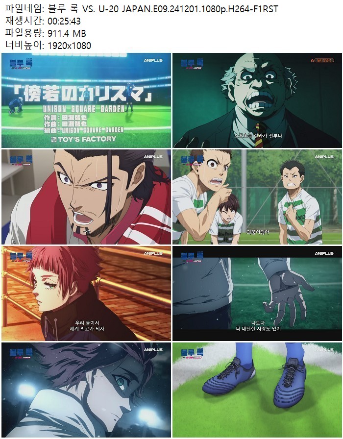 블루 록 VS. U-20 JAPAN.E09.241201.1080p.H264