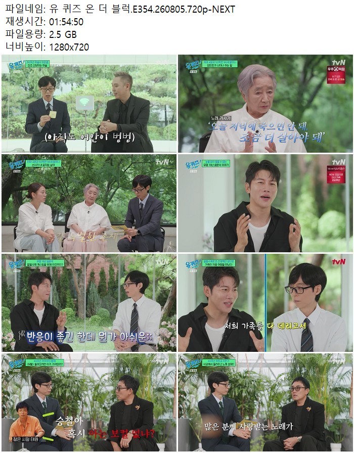 유 퀴즈 온 더 블럭.E354.260805.720p-NEXT