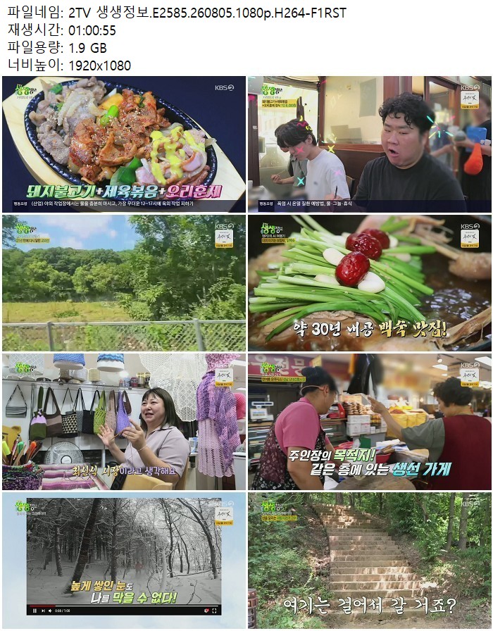 2TV 생생정보.E2585.260805.1080p.H264