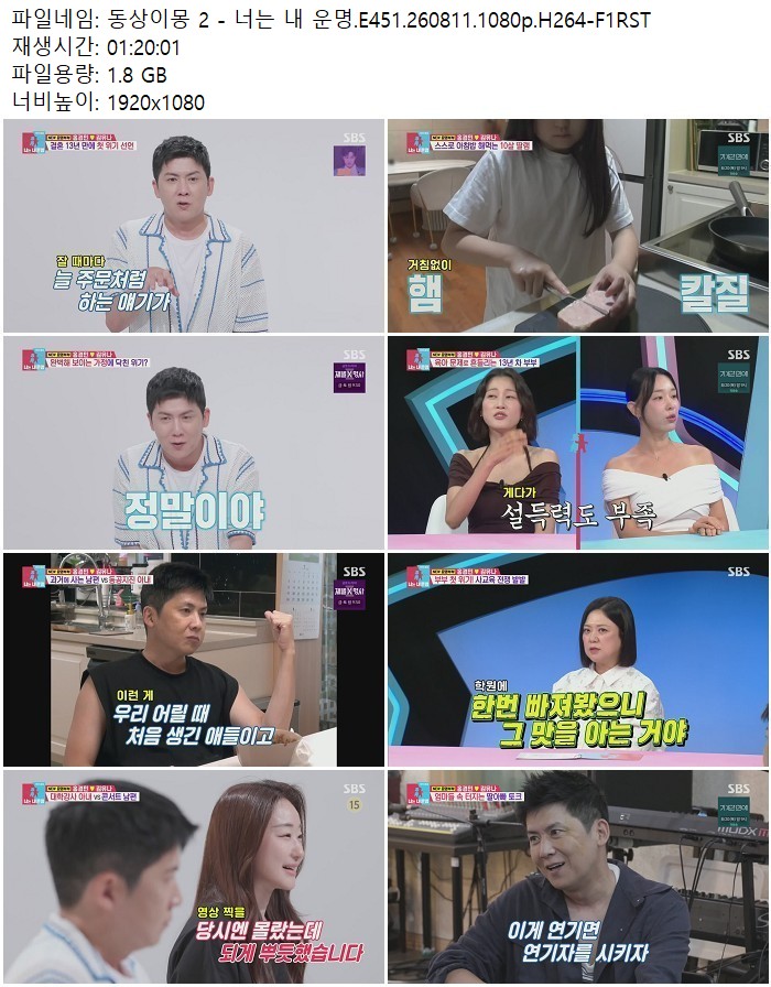 동상이몽 2 - 너는 내 운명.E451.260811.1080p.H264