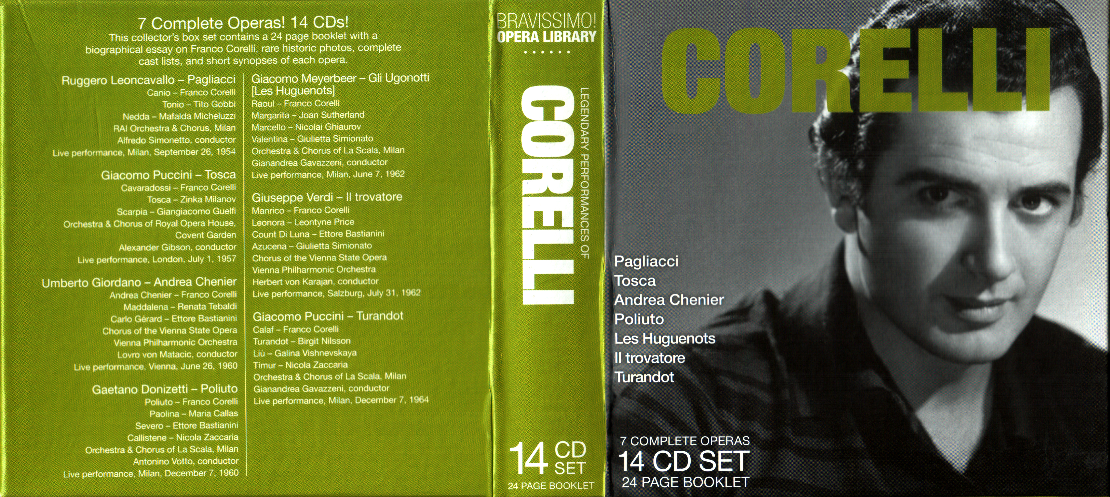 Franco Corelli [2007 Legendary Performances 1954-1964 (BoxSet)..