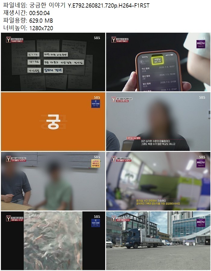 궁금한 이야기 Y.E792.260821.720p.H264