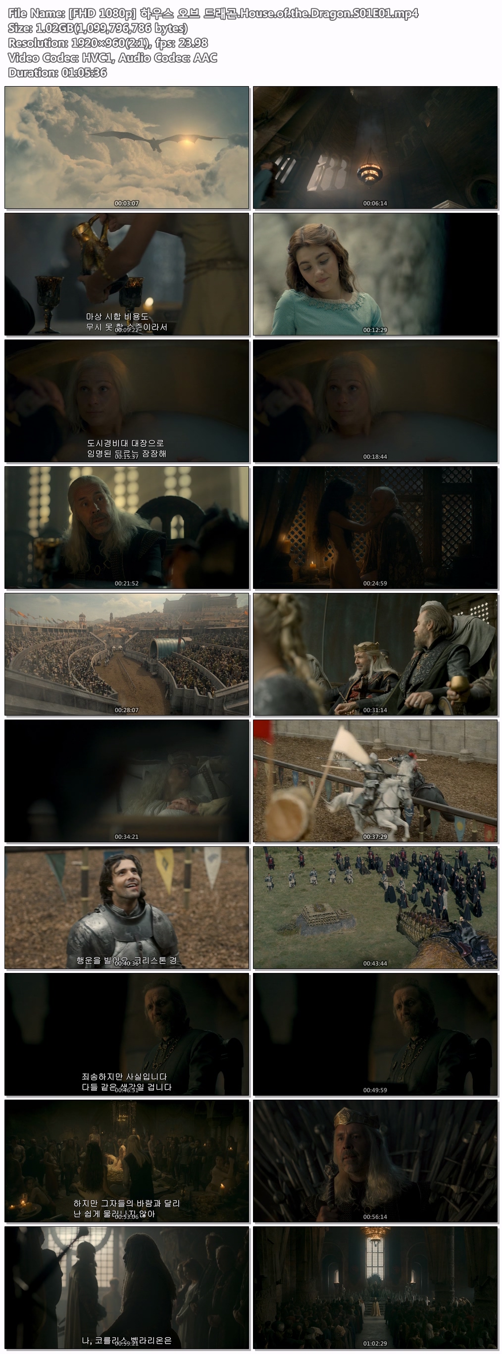 [HBO max] 하우스 오브 드래곤(House of the Dragon) 시즌1