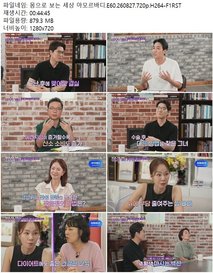 몸으로 보는 세상 아모르바디.E60.260827.720p.H264