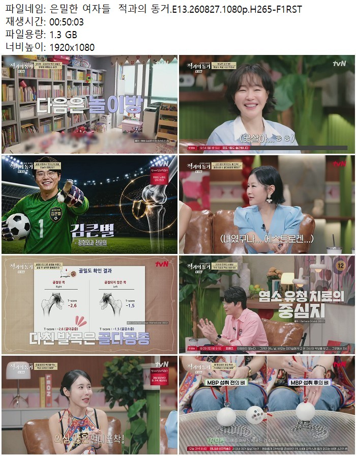 은밀한 여자들  적과의 동거.E13.260827.1080p.H265