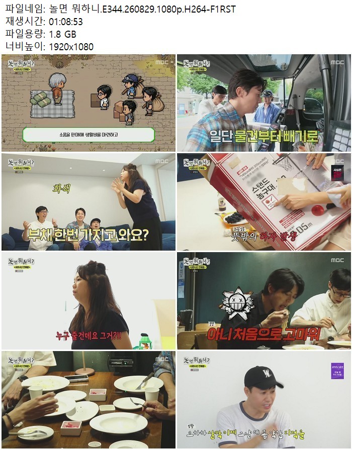 놀면 뭐하니.E344.260829.1080p.H264