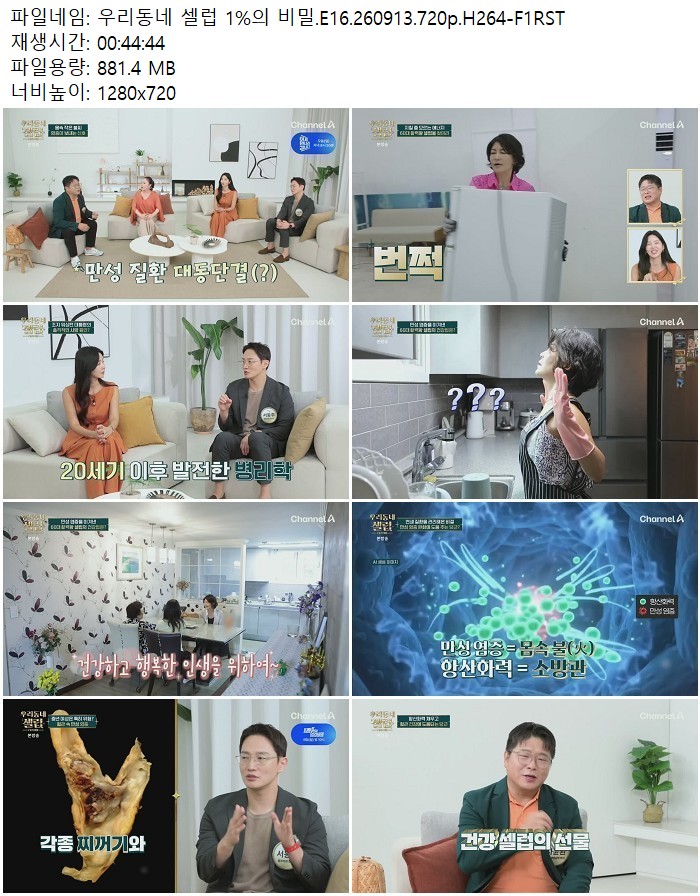 우리동네 셀럽 1%의 비밀.E16.260913.720p.H264