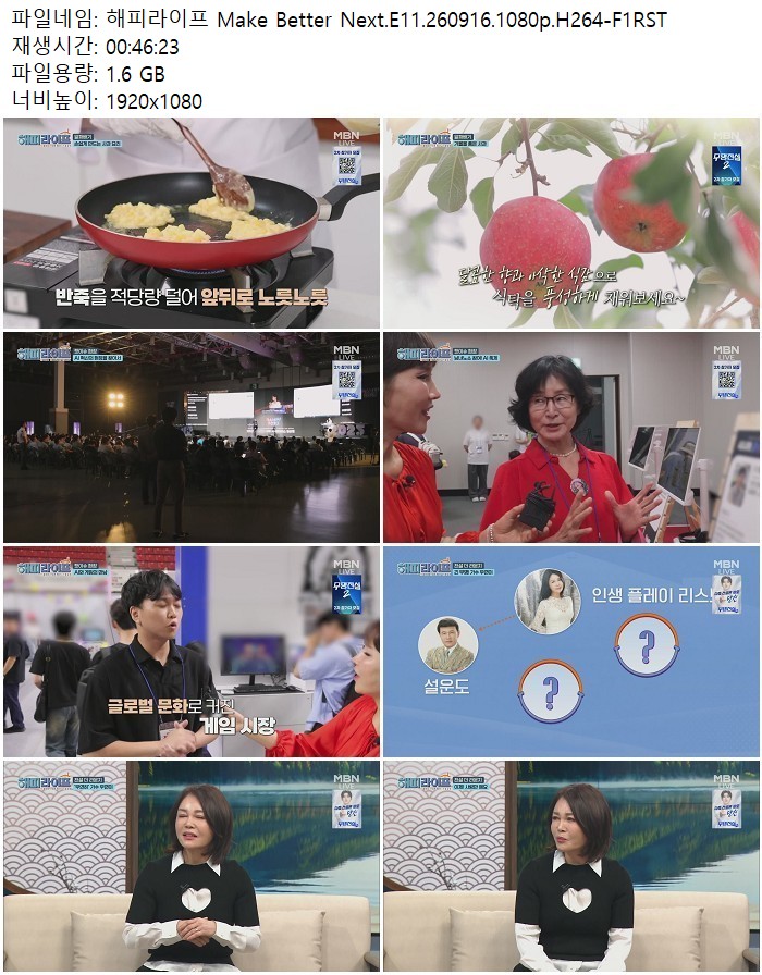 해피라이프 Make Better Next.E11.260916.1080p.H264