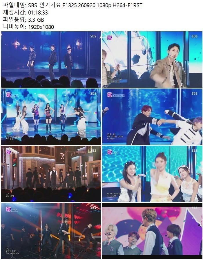 SBS 인기가요.E1325.260920.1080p.H264-F1RST