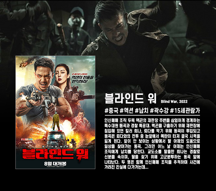 정식릴 [ 블라인드 워 ] 중국 액션이 진화한다, ㄹl얼 사ㅇl다 액..
