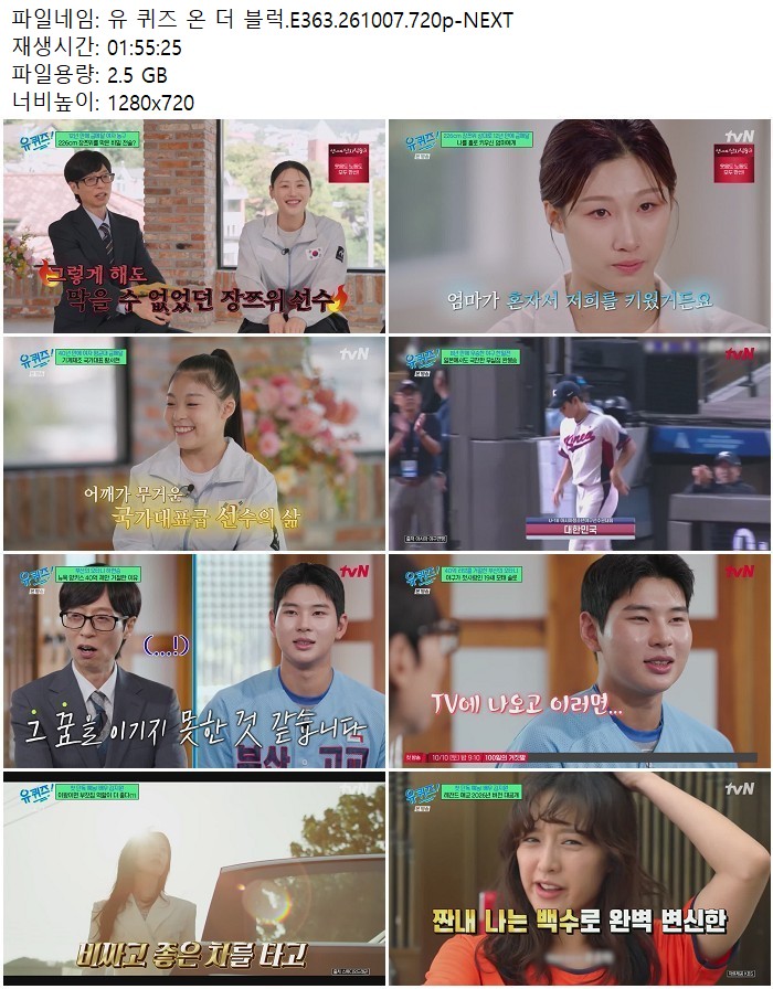 유 퀴즈 온 더 블럭.E363.261007.720p-NEXT