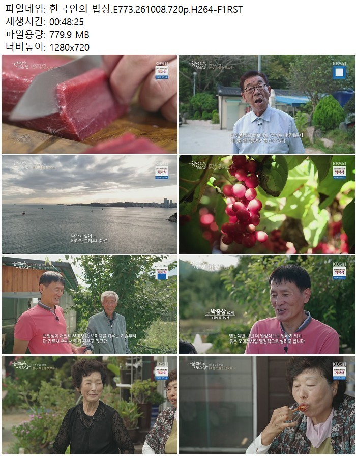 한국인의 밥상.E773.261008.720p.H264
