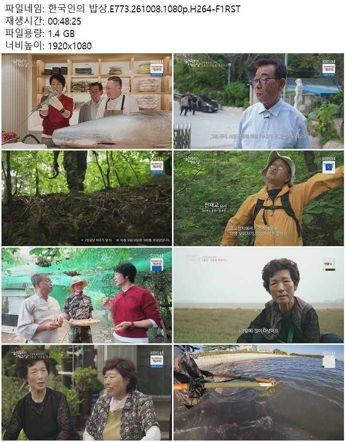 한국인의 밥상.E773.261008.1080p.H264