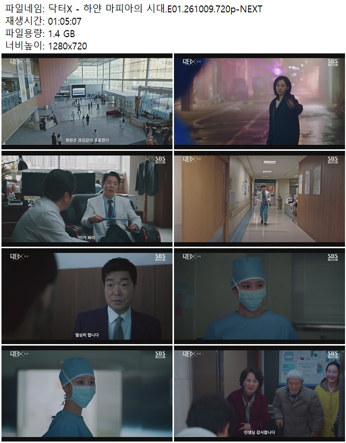 닥터X - 하얀 마피아의 시대.E01.261009.720p-NEXT