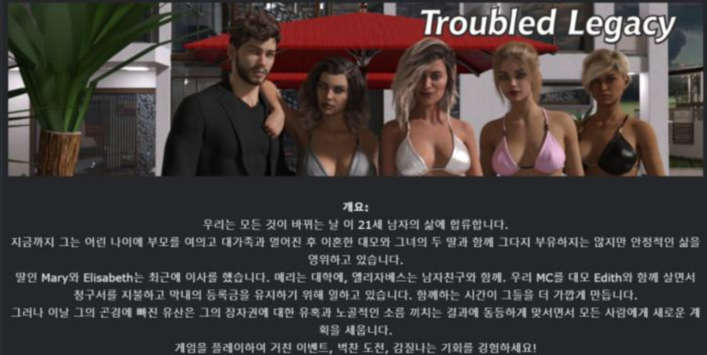 [한글.렌파이.남주.밀프.업뎃]Troubled Legacy 0.50.zip