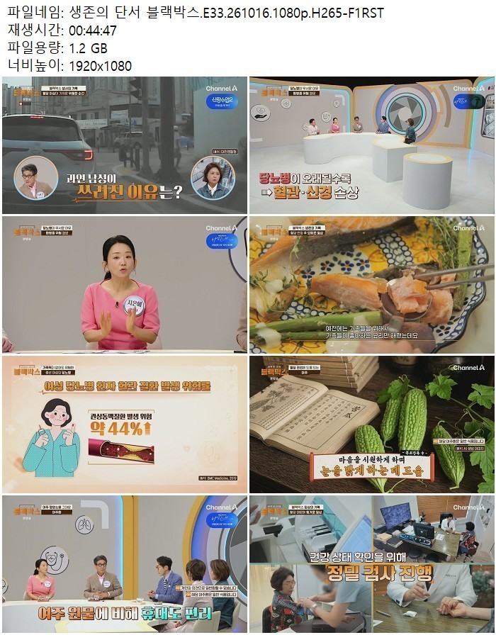 생존의 단서 블랙박스.E33.261016.1080p.H265