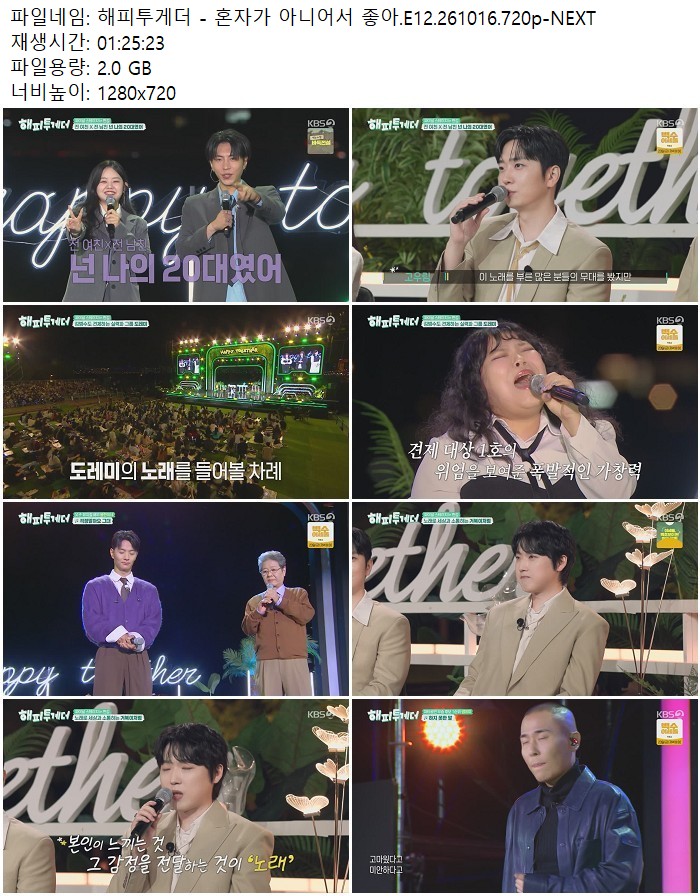 해피투게더 - 혼자가 아니어서 좋아.E12.261016.720p-NEXT