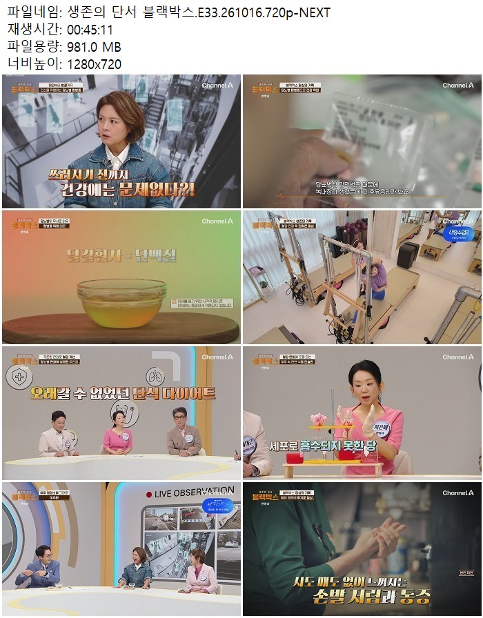 생존의 단서 블랙박스.E33.261016.720p-NEXT